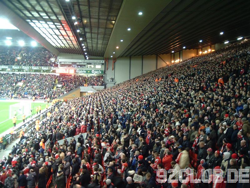 Liverpool FC - Sunderland AFC, Anfield, Premier League, 03.03.2009 - Der berühmte Kop
