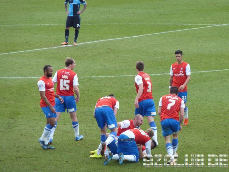 York City - Wycombe Wanderers, Bootham Crescent, League Two, 15.03.2014 - 