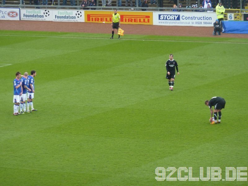 Carlisle United - Scunthorpe United, Brunton Park, League One, 09.04.2012 - 