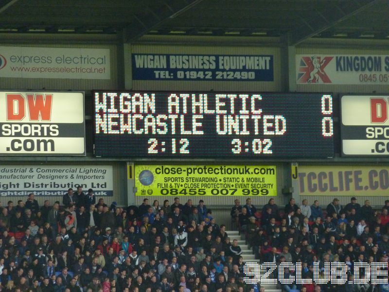 Wigan Athletic - Newcastle United, DW Stadium, Premier League, 28.04.2012 - 