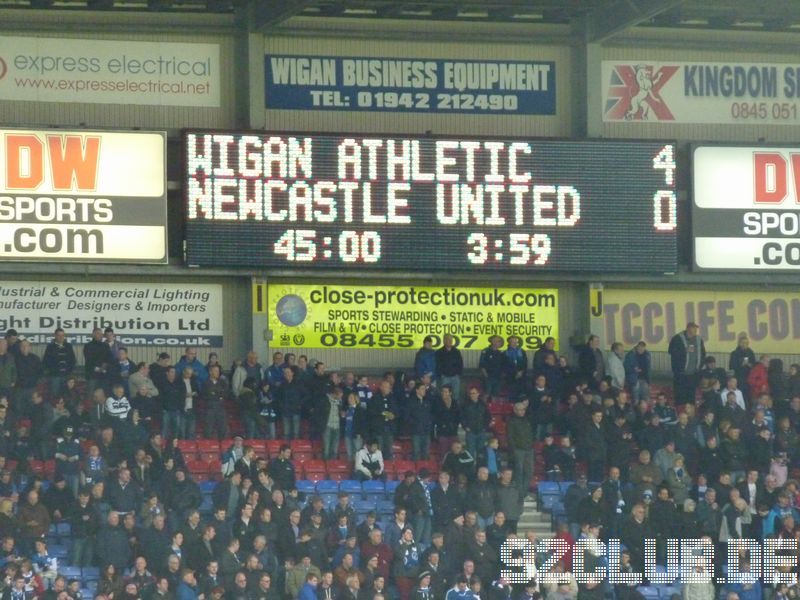 Wigan Athletic - Newcastle United, DW Stadium, Premier League, 28.04.2012 - 