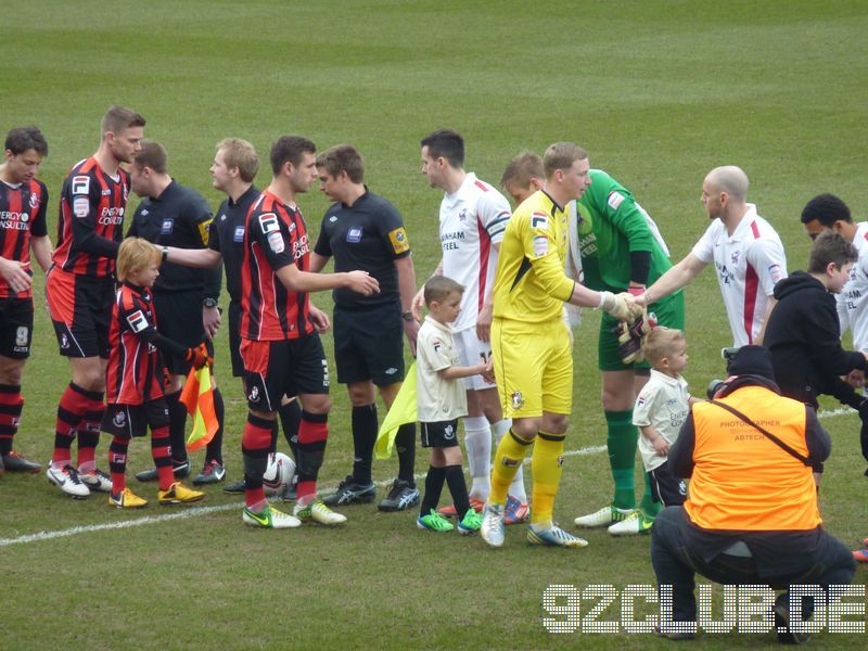 AFC Bournemouth - Scunthorpe United, Goldsands Stadium, League One, 01.04.2013 - 