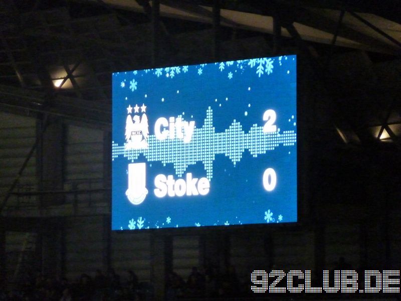 Manchester City - Stoke City, Eastlands, Premier League, 21.12.2011 - 