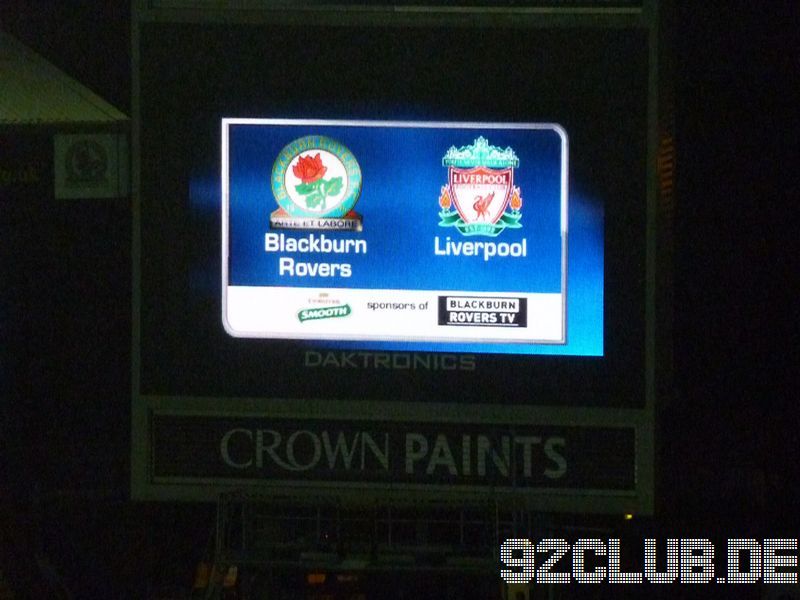 Blackburn Rovers - Liverpool FC, Ewood Park, Premier League, 05.01.2011 - 