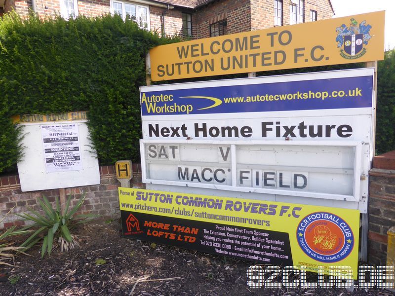 Gander Green Lane - Sutton United, 