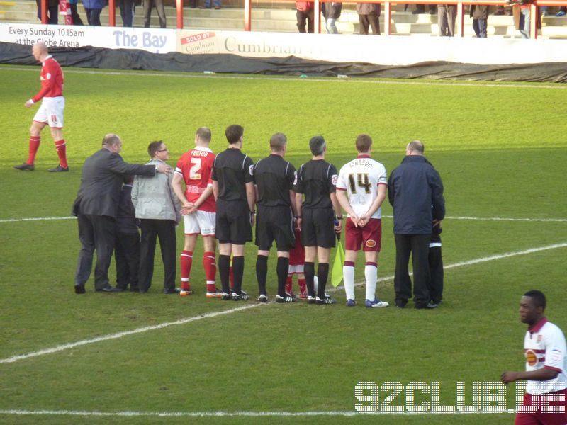 Morecambe FC - Northampton Town, Globe Arena, League Two, 07.01.2012 - 