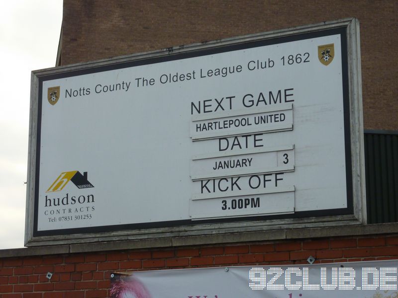 Notts County - Hartlepool United, Meadow Lane, League One, 03.01.2011 - 