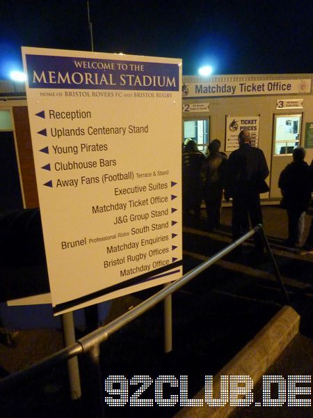 Memorial Stadium - Bristol Rovers, 