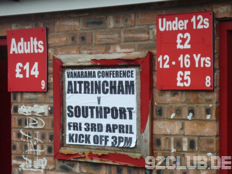 Moss Lane - Altrincham FC, 