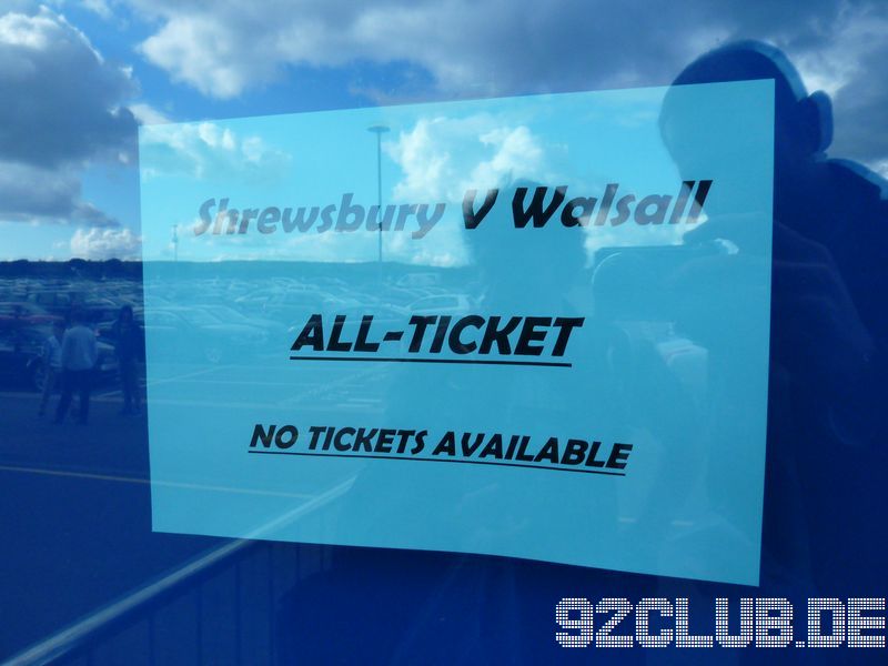 Shrewsbury Town - Walsall FC, Greenhous Meadow, League One, 14.10.2012 - 