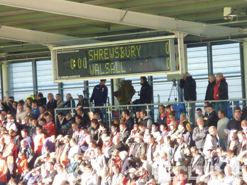 Shrewsbury Town - Walsall FC, Greenhous Meadow, League One, 14.10.2012 - 