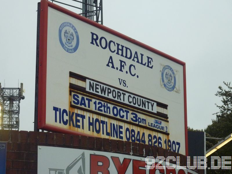 Rochdale AFC - Newport County, Spotland, League Two, 12.10.2013 - 