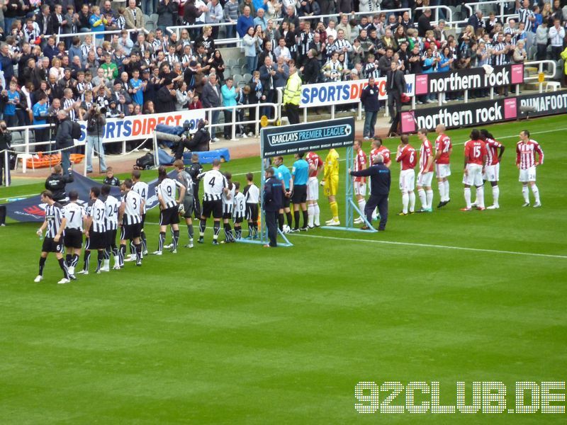 Newcastle United - Stoke City, St.James Park, Premier League, 26.09.2010 - 