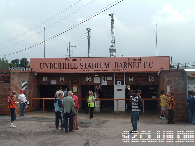 Underhill Stadium - Barnet FC, 