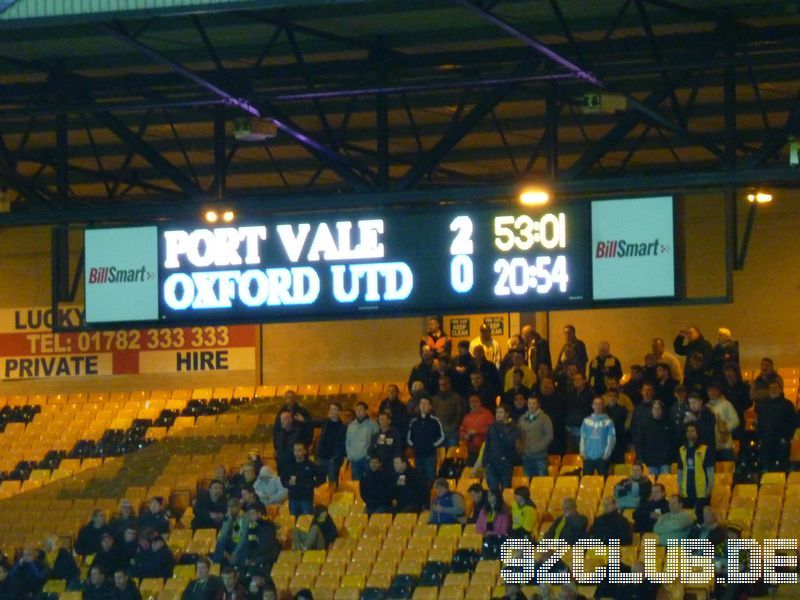 Port Vale - Oxford United, Vale Park, League Two, 15.10.2012 - 