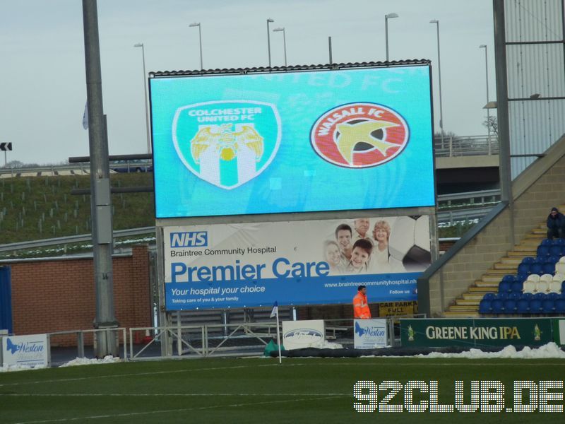 Colchester United - Walsall FC, Weston Homes Community Stadium, League One, 26.01.2013 - 