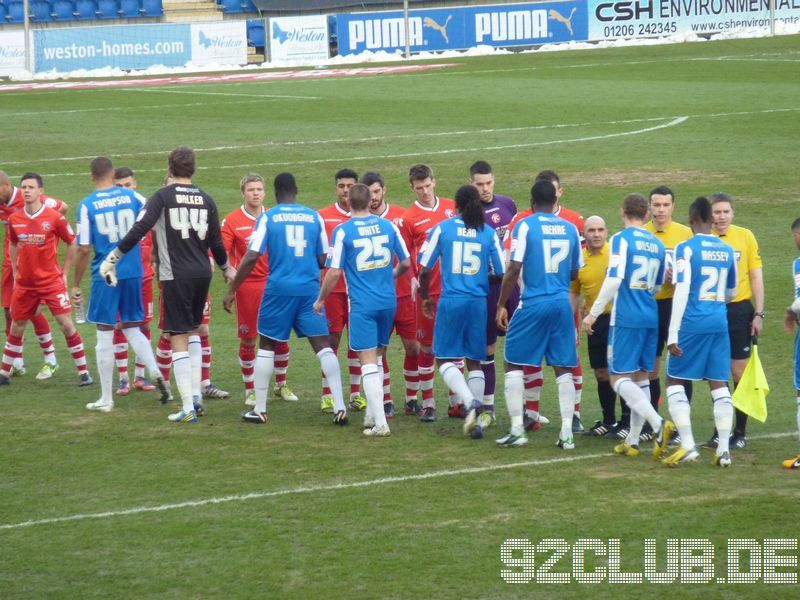 Colchester United - Walsall FC, Weston Homes Community Stadium, League One, 26.01.2013 - 