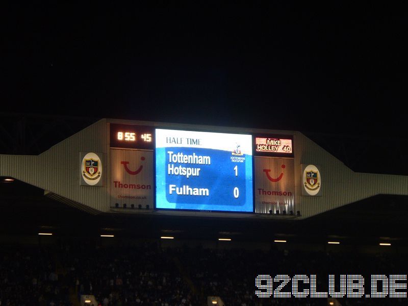 Tottenham Hotspur - Fulham FC, White Hart Lane, Premier League, 26.09.2005 - 